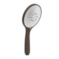 Ручний душ із білим диском Gessi Inverso Rigato, Dark Bronze (14376-845) Ручні душі (лійки) Темная бронза