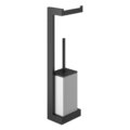 Стойка с бумагодержателем и ершиком для унитаза Gessi Inverso, Aged Bronze (20867-187) Бумагодержатели, Ершики для унитаза Gessi