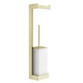 Стойка с бумагодержателем и ершиком для унитаза Gessi Inverso, Brass PVD (20867-710) Бумагодержатели, Ершики для унитаза Gessi