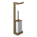 Стойка с бумагодержателем и ершиком для унитаза Gessi Inverso, Antique Brass (20867-713) Бумагодержатели, Ершики для унитаза Gessi