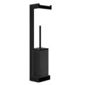 Стойка с бумагодержателем и ершиком для унитаза Gessi Inverso, Black Metal PVD (20868-706) Бумагодержатели, Ершики для унитаза Gessi
