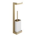Стойка с бумагодержателем и ершиком для унитаза Gessi Inverso, Warm Bronze Br. PVD (20867-726) Бумагодержатели, Ершики для унитаза Gessi