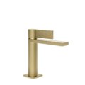 Смеситель для раковины Gessi Inverso Diamantato, без донного клапана, Brass Brushed PVD (73602-727) Для раковины Матовая латунь PVD