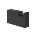 Крючок для халатов Gessi Inverso Diamantato, Matte Black (73621-299) Крючки для халатов и полотенец Gessi