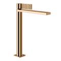Смеситель для раковины Gessi Inverso Diamantato, с донным клапаном, Warm Bronze PVD (73653-735) Для раковины Бронза PVD