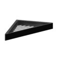 Угловая полочка для ванны и душа Gessi Inverso, Black Metal PVD (20861-706) Полочки Gessi
