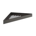 Угловая полочка для ванны и душа Gessi Inverso, Black Metal Br. PVD (20861-707) Полочки Gessi