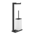 Стойка с бумагодержателем и ершиком для унитаза Gessi Inverso, Black XL (20933-099) Бумагодержатели, Ершики для унитаза Gessi