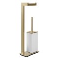 Стойка с бумагодержателем и ершиком для унитаза Gessi Inverso, Warm Bronze Br. PVD (20933-726) Бумагодержатели, Ершики для унитаза Gessi