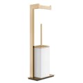 Стойка с бумагодержателем и ершиком для унитаза Gessi Inverso, Warm Bronze PVD (20933-735) Бумагодержатели, Ершики для унитаза Gessi