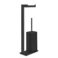 Стойка с бумагодержателем и ершиком для унитаза Gessi Inverso, Black XL (20934-099) Бумагодержатели, Ершики для унитаза Gessi