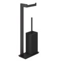 Стойка с бумагодержателем и ершиком для унитаза Gessi Inverso, Aged Bronze (20934-187) Бумагодержатели, Ершики для унитаза Gessi