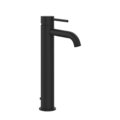 Смеситель для раковины Gessi Gessi316 Flessa, с донным клапаном, Matte Black (54004-299) Для раковины Черный