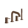 Смеситель для ванны Gessi Gessi316 Flessa, Copper Brushed PVD (54037-708) Для ванны Матовая медь PVD