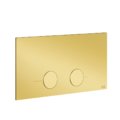 Клавіша змиву Gessi Inverso VIEGA 1H, 2H, 2L, Gold PVD (54613-246) Для унітазів 