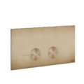 Клавиша смыва Gessi Inverso для систем инсталляций VIEGA PREVISTA, Warm Bronze Br. PVD (54621-726) Для унитазов 