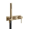 Смеситель для ванны Gessi Gessi316, Warm Bronze Br. PVD (54038-726) Для ванны, Для душа Матовая бронза PVD