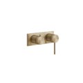 Настенный смеситель для душа Gessi Gessi316, Warm Bronze Br. PVD (54079-726) Для ванны, Для душа Матовая бронза PVD