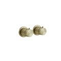 Термостатический смеситель на 1 позицию Gessi Gessi316, Brass Brushed PVD (54232-727) Для ванны, Для душа Матовая латунь PVD