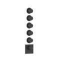 Термостатический смеситель на 5 позиций Gessi Gessi316, Matte Black (54510-299) Для ванны, Для душа Черный матовый