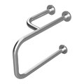 Пopучeнь опopный, с крышками, левый, Bemeta Help program, нержавеющая сталь (301112102) Поручни Bemeta