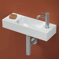 Раковина підвісна 54х20 см ArtCeram Lavamani Brick, Matte white (LML002 05; 00) Підвісні 