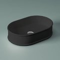 Раковина накладна 60х40 см Artceram Atelier, Matte black (ATL002 17; 00) На стільницю, На тумбу 