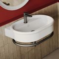 Раковина подвесная 65х46 см Artceram Brera, Matte white (BRL004 05; 00) Подвесные Овальные