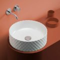 Раковина накладная Ø44 см ArtCeram Rombo, Matte white (OSL009 05;00) На столешницу, На тумбу Круглые