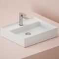 Раковина підвісна 55х48 см ArtCeram Scalino, Grossy white (SCL007 01; 00) Накладної, Підвісні 