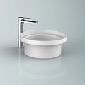 Вбудована раковина Ø40 см ArtCeram Fuori Scala, Matte white (TFL032 05;00) Вбудовувані зверху 
