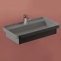 Раковина встраиваемая 80х45 см ArtCeram Fuori Scala, Grey olive (TFL035 15;00) Встраиваемые сверху, На консоль Прямоугольные