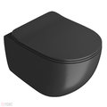 Подвесной безободковый унитаз ArtCeram File 2.0, Matte black (FLV004 17;30) Подвесные 
