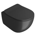 Подвесной безободковый унитаз ArtCeram File 2.0 The.Reel, Matte black (FLV006 17;00) Подвесные 
