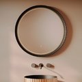 Дзеркало для ванної кімнати з LED-підсвічуванням Ø 76 см ArtCeram Lord, Black glossy (ACS018 03;00) ArtCeram Дзеркала