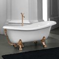 Ванна акриловая 170х80 см отдельностоящая Artceram Hermitage, White/Gold (HEW001 73) ArtCeram Овальные