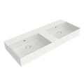 Керамическая раковина 120х47 см Flaminia App Applight 120, Milky White (AP120LLAT) На столешницу, На тумбу, Подвесные Прямоугольные