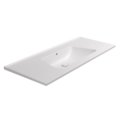 Керамическая раковина 122х51,5 см Flaminia Bloom 120, Milky White (BM120LLAT) На консоль, На столешницу, На тумбу Прямоугольные