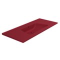 Керамическая раковина 122х51,5 см Flaminia Bloom 120, Rosso Rubens (BM120LRRU) На консоль, На столешницу, На тумбу Прямоугольные