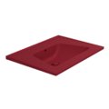 Керамическая раковина 72х51,5 см Flaminia Bloom 70, Rosso Rubens (BM70LRRU) На консоль, На столешницу, На тумбу Прямоугольные