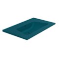 Керамічна раковина 87х51,5 см Flaminia Bloom 85, Petrolio (BM85LPET) На консоль, На стільницю, На тумбу 
