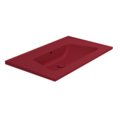 Керамическая раковина 87х51,5 см Flaminia Bloom 85, Rosso Rubens (BM85LRRU) На консоль, На столешницу, На тумбу Прямоугольные