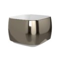Накладная керамическая раковина 40х40 см Flaminia Flag, White/Platinum (FG40H28PLA) Накладной Квадратные