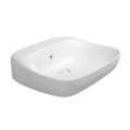 Керамическая раковина 60х49 см Flaminia Fluo 60, Milky White (FU60LLAT) Накладной, Подвесные Овальные