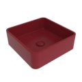 Накладная раковина 40х40 см Flaminia Miniwash, Rosso Rubens (MWL40RRU) На столешницу, Накладной Квадратные