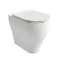 Підлоговий унітаз безободковий Flaminia App Solution Plus Gosilent, з сидінням Slim Soft Close, Milky White (AP113RSLAT+APCW10LAT) Підлогові 