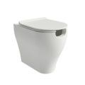 Підлоговий безободковий унітаз Flaminia App Solution Plus Gosilent, із сидінням Slim Soft Close, Milky White (AP114RSLAT+APCW05LAT) Підлогові 