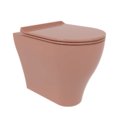 Напольный безободковый унитаз Flaminia App Goclean, с сиденьем Slim Soft Close, Terracotta (AP117GTC+APCW10TC) Напольные 