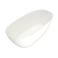 Ванна отдельностоящая 160x75xH60 см, искусственный камень, Flaminia App Tub, Milky White (AP160VLAT) Flaminia Овальные