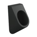 Писсуар Flaminia App Goclean, с крышкой Soft-closing, Carbone (AP28GCAR+AP28CW03CAR) Подвесные 